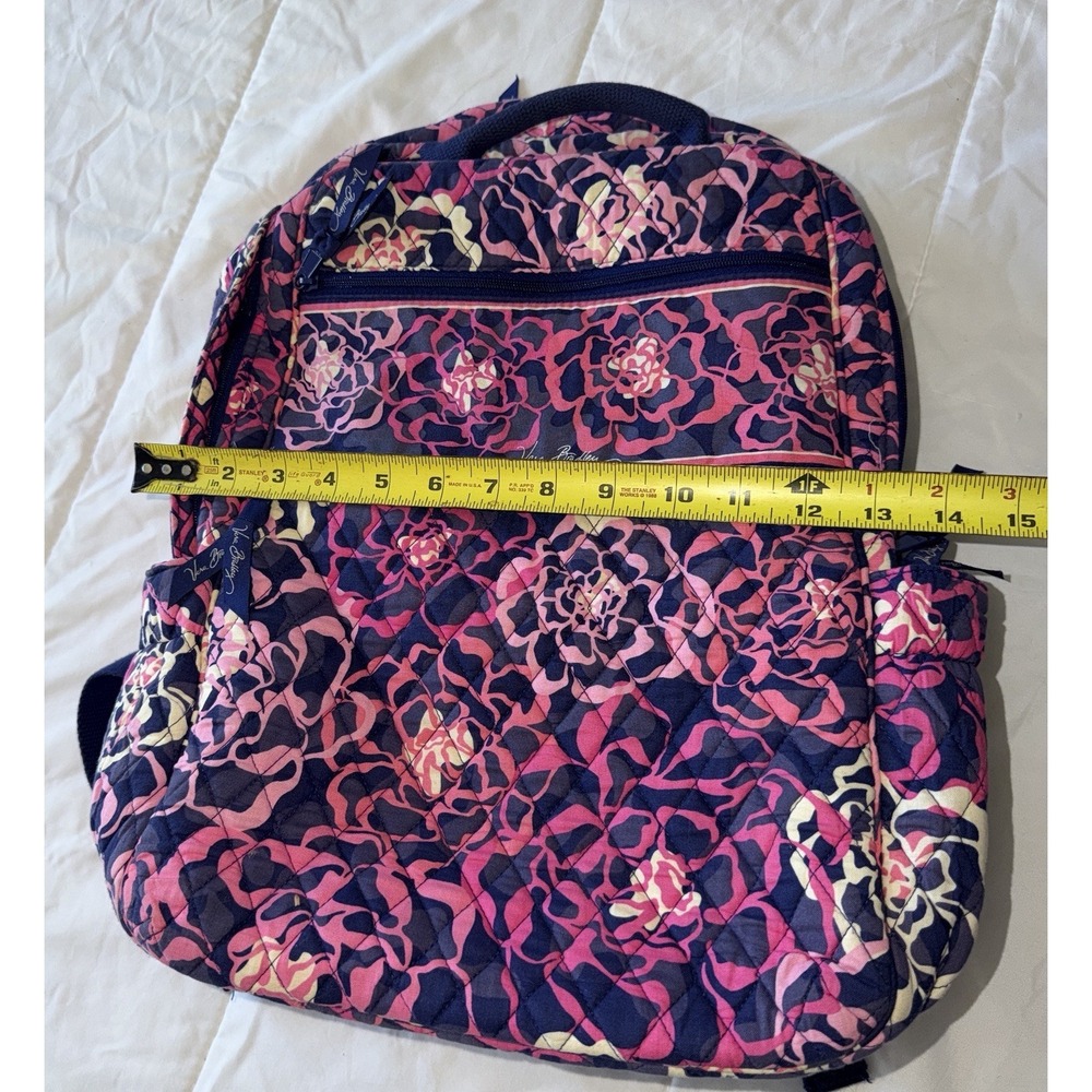 Vera Bradley Katalina Pink Campus Backpack Laptop Bag - Picture 4 of 11